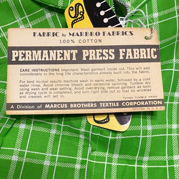 Sunbrero Vintage Green Plaid Sleeveless Shift🎄 - Picture 5 of 5